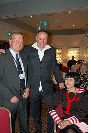 Gerry Pearce, Keith Brymer Jones and Celia Clack